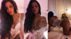 Stephanie Silveira Nude White Lingerie Teasing Video Leaked Sexy