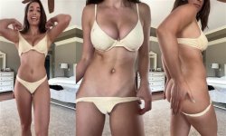 Christina Khalil Topless Yellow Bikini Tease Video Leaked.jpg