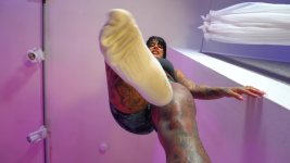 FEMDOMSQUAD Video Store I Will Push My Smelly Sports Socks Into Your Face Socks Giantess Feet ...jpg