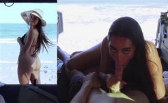 Izzy Green Car Blowjob in Public Beach Video Leaked.jpg