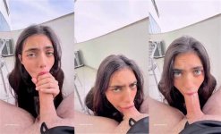 Brenda Trindade POV Deepthroat Blowjob in Balcony Video Leaked.jpg